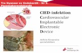 CIED-infektion Cardiovascular - rjl.seCIED-IE (vegetation på elektrod och/eller på klaff), klass IC 2. Feber utan positiv blododling men med fynd av vegetationssuspekta förändringar