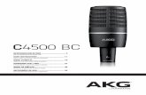 20120329 BDA C4500 BC (5018380) de · 2014-06-30 · 4 C4500 BC Beschreibung Diese Variante des AKG C4000 wurde speziell für Aufgaben in Sprecherstudios von Rundfunkanstalten konzipiert.