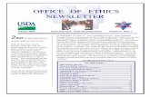 OFFICE OF ETHICS · 2005-02-04 · OFFICE OF ETHICS NEWSLETTER January 2004 HAPPY NEW YEAR – FROM THE ETHICS STAFF Volume 5 - Issue 1 2003 ETHICS RETREAT: A SPLASHING SUCCESS With