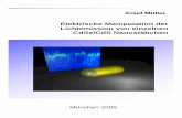 edoc.ub.uni-muenchen.de · 2012-10-16 · v Veröffentlichungen im Rahmen dieser Arbeit • Monitoring surface charge movement in single elongated semiconductor nanocrystals J. Müller,