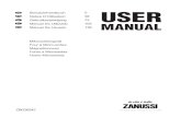 DE Benutzerhandbuch 5 Notice DjUtilisation 38 Manual Do ... · PDF file Horno Microondas 5 38 73 105 138 DE FR NL PT ES. inHAL / OMMAie / inHOd / ndice 3 inHAL ... ZANUSSI Kundendienst.