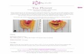 Tea Flower 1 - Mijo Crochet...Mein Tuch hat eine Größe von ca.160 x 115 x 115 cm erreicht. Es ist doch einfach die Es ist doch einfach die Größe des Tuches mittels weniger oder