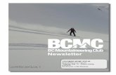 BCMC Newsletter 2019-03 Newsletter 2019-03.pdf · The BCMC welcomes the following new members who joined October 1, 2018 to February 28, 2019: Aaron Leyland Charles Mercier James