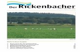 Nr. 396 / September 2016 - Rickenbach ZH · wicklungsziele in den Bereichen Verkehr, Sied-lung und Landschaft fest und enthalten Mass-nahmen, um diese Ziele zu erreichen. Über diese