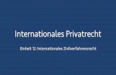 Internationales Privatrecht ... Martin Fries 3 Prüfungsschema • Internationales Zivilverfahrensrecht o Internationale Zuständigkeit o Nationale Zuständigkeit • Internationales