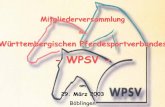 WPSVold.wpsv.de/pdf/Workshop2003.pdf · PSK Württembergische Pferdesportverband 17 Pferdesportkreise 444 Vereinen mit 59.716 Mitgliedern ... FN 2655 7063 757.726 90238 181 865 2397