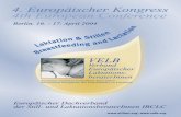 Drucken Layout 1 - TS-Management GmbH...4. Europäischer Kongress Laktation & Stillen 7 4th European Conference Breastfeeding and Lactation, Berlin 16.-17. April 2002 Geschichte des