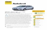 Autotest - ADAC · 2015-11-26 · Autotest SEAT Ibiza SC 1.2 TDI Ecomotive Style Dreitüriger Kleinwagen mit Schrägheck (55 kW/75 PS) ußer als Fünftürer und dem Kombi bietet Seat