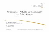 Mykotoxine–Aktuelle EU Regelungen und Entwicklungen · Aflatoxine-HG-Änderungen (VO 165/2010), Angaben in ppb Mais und Reis-Sortierung, phys. Verfahren, Lebensmittelzutat 5 10