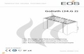 Goliath (34.G 2) - EOS Sauna · 2018-11-09 · Goliath (34.G 2) Druck-Nr. 29344084 / 14.16 ... zwischen 80°C und 90°C. Beachten Sie, dass in der Kabine immer über dem Saunaheizgerät