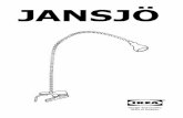 JANSJÖ · 2019-02-13 · ches its end of life the whole luminaire shall be replaced. ENGLISH IMPORTANT SAFETY IN-STRUCTIONS For indoor use only. Regularly check the cord, the transformer