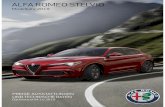 ALFA ROMEO STELVIO · 2020-01-31 · ALFA ROMEO Stelvio Alle Motoren entsprechen der Abgasnorm Euro6d-TEMP. Im Fall eines steigenden NoVA-Faktors erhöht sich der Brutto-Fahrzeugpreis.