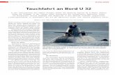 Tauchfahrt an Bord U 32bgef.de/downloads/tauchfahrt-u-32.pdf · Jane's Fighting Ships hat U 32 im April 2006 die Strecke von der deutschen Bucht bis Cadiz (Spanien) ohne aufzutauchen