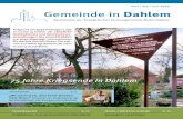 April | Mai Juni Gemeinde in Dahlem€¦ · 7 Gemeinde in Dahlem 6 blickpunkt 75 jahre kriegsende Gemeinde in Dahlem Meine Eltern waren mit einem Ehepaar im Dol befreundet, bei dem