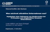 Ergebnisse einer Befragung von Studierenden der TU Dresden ...€¦ · Linda Häßlich und Dana Schlegel Betreuerin: Dr. Silke Geithner. Was zeichnet attraktive Unternehmen aus? Folie