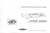  · Bedlenungsanleitung Belspiel for das Anlernen des ersten Scheibentypes: SAM 4000 Es soll ein IOer Luftgewehr-Band auf Speicherposition 1 angelemt werden.