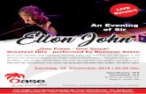 An Evening of Sir - eas-berlin.de€¦ · andere Hits aus vier Jahrzehnten von einem der grössten Künstler aller Zeiten - Sir Elton John. Zwischen den einzelnen Stücken gibt es