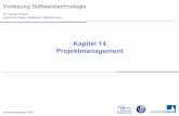 Kapitel 14 Projektmanagement - Software engineering · Software Project Management Plan (SPMP) zSoftwareprojekt Alle technischen und organisatorischen Aktivitäten, die notwendig