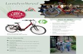 Das E-Bike für‘s Landvolk · Landvolkrad Das E-Bike für‘s Landvolk Ihre Vorteile » Frei Haus geliefert und vom Meisterbetrieb fahrferti g aufgebaut » Angepasst opti mal auf