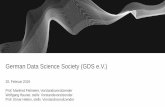 German Data Science Society (GDS e.V.)€¦ · Präambel der GDS Satzung –Kernaussagen Der German Data Science (GDS) e.V. wendet sich –bei Einbeziehung der Universitätsaktivitäten