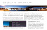 MEHR WERT MIT METADATEN - webredaktion-in-frankfurt.de€¦ · 54 6-2017 KNOW HOW die isolierte Bilddatei selbst die rechtlich relevanten Auskünfte zu Urheberschaft und Lizenzbedingungen