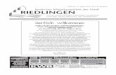 Amtliches Mitteilungsblatt der Stadt RIEDLINGEN€¦ · Um 10.00 Uhr ﬁndet die Vorstellung der Fohlen auf dem Freigelände hinter der Kalbinnenhalle statt. Um 14.00 Uhr beginnt