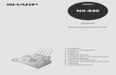 NX-530 Operation-Manual DE€¦ · NX-530 NX-530 TELEFAX BEDIENUNGSANLEITUNG TELEFAX 1. Installation 2. Senden von Originalen 3. Empfang 4. Kopieren 5. Telefonfunktionen 6. Anschluß