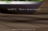 WPC Terrassen - F.M.B. Bauernschmidt€¦ · Ein WPC Terrassen-Kit wird mit folgendem Material geliefert: • Terrassendielen • Unterlagsriegel Hohlkammer • Kunststof Montageclip