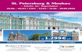 St Petersburg und Moskau Berliner Zeitung 2019 · Reisetermine/Reisepreise: RV: Sachsen-Anhalt-Tours, Daniel-Vorländer-Str. 4 , 06120 Halle | Es gelten die AGB der Sachsen-Anhalt-Tours