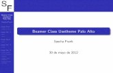 Beamer Class Usetheme Palo Altolatex.artikel-namsu.de/espanol/themes/Usetheme_PaloAlto_es.pdf · Palo Alto Sascha Frank etapa No.1 subsecc´ıon No.1.1 etapa No. 2 lista I ista II
