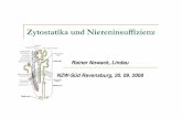 Zytostatikaund Niereninsuffizienz - IFAHS Dr. Rainer No… · Drug-Monitoring: MTX-Plasmaspiegel (Gefahr droht bei > 15 µM/l nach 24 h), Supportiv: Folinsäure 50 mg, 4x tgl; Vermeiden