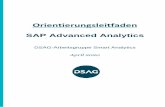 SAP Advanced Analytics - dsag.de€¦ · Über dieses Dokument SAP Smart Analytics 4 Des Weiteren ist der DSAG, namentlich Jürgen M. Schwarz, Ressort Manager Technologie im Fachteam