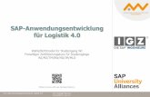 SAP-Anwendungsentwicklung für Logistik 4 · M.A. Christoph Hammer 17.02.2020 / 7 von 13 Kurs „SAP-Anwendungsentwicklung für Logistik 4.0“ Das Ziel dieses Kurses ist … der