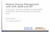 Modern Process Management with SOA, BAM und CEP Modern Process Management with SOA, BAM und CEP From
