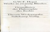 G.W.F. He el Werke in zwanzig Bänden 7 Grundlinien der ... · G.W.F. He el Werke in zwanzig Bänden 7 Grundlinien der Philosophie des Rechts Theorie Werkausgabe Suhrkamp Verlag