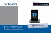 Sinus 502 Pack - Deutsche Telekom€¦ · Sinus 502 Pack. Willkommen. Herzlichen Glückwunsch, dass Sie sich für das Sinus 502 Pack entschieden haben. Das Sinus 502 Pack ist eine