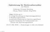 Optimierung f ur Nichtmathematiker - TU Chemnitz€¦ · (a;b) := fx 2R: a