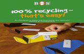 Ein Arbeitsheft zu Papier und Recycling für den Unterricht ... · 4 Gefördert durch die Stiftung Naturschutz Berlin aus Mitteln des Förderfonds Trenntstadt Berlin 100% recycling