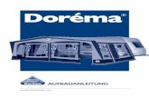 Doréma - dorema.de€¦ · Die Seitenhöhe (Punkt A und C) liegt meis-tens zwischen 200 und 220 cm. Platzieren Sie die mittlere Öse wie auf der Zeich-nung dargestellt (über Punkt