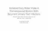 Increased Daily Water Intake in Premenopausal Women With ... · •Durchführung in Sofia, Bulgarien durch COMAC medical (clinical research center in Sofia) •Rekrutierung: •Zuweisende
