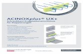 Kragplattenanschlüsse ACINOXplus® UX+ · 2020-04-28 · Nichtrostende Bewehrung 1 4362 Doppeldorn: 1 4462 ... mm mm mm kNm/Stk kNm/Stk kN/Stk kN /Stk kN/Stk UXB+ 200 150 25 32 8