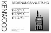 BEDIENUNGSANLEITUNG - · PDF file 2010-09-17 · TH-G71A: 144/440-MHz-FM-Doppelband-Transceiver (Modell für USA/ Kanada) TH-G71A: 144/430-MHz-FM-Doppelband-Transceiver ... Rufe zurück,