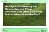 Richtige Ausschreibung von Rasenanlage und Pflege – Merkmale … - Handout_Gehrig... · 2015-11-19 · 16.10.2014 Seite 3 „Richtige Ausschreibung von Rasenanlagen und Pflege –