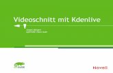 Videoschnitt mit Kdenlive - openSUSE · 2010-06-11 · – Kdenlive speichert in XML, wirklich robust •Features - es ist noch nicht fertig – Kdenlive ist schon wieder ein Version