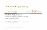5) SW Design - HS Augsburggori/sue/5_SEuUE_WiBac4_Design... · Software Engineering 5) SW Design Prof. Dr. Anja Metzner Hochschule Augsburg, Fakultät für Informatik ... Top-Level