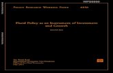 Fiscal Policy as an Instrument of Investment and Growthdocuments.worldbank.org/curated/en/... · and its fiscal instruments in e facilitating infrastructurinvestment and, hence, economic
