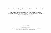 Analysis of Alternative Fuel Technologies for New York City … · 2014-10-03 · Executive Summary The release of New York City Transit's (NYCT) 2000-2004 Capital Program in September