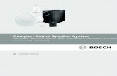 Compact Sound Speaker System · 8 de | Systemübersicht Compact Sound Speaker System 2015.12 | 07 | Installation Manual Bosch Security Systems B.V. Der Karton für den LB6-SW100-D