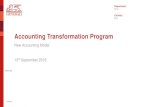 Accounting Transformation Program€¦ · FS-CD Payments Contract Portfolio System 3 1 2 WAVE 3 (2021) Consolidation System Investment Management System BPC on HANA Reporting Package