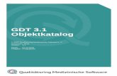 GDT 3.1 Objektkatalog - QMS GDT-Objektkatalog, Version 3.1 Seite 2 von 19 Stand: 01.12.2016 Version